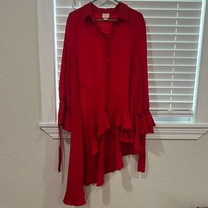 *ZADIE B’S HIGH LOW BUTTON UP*